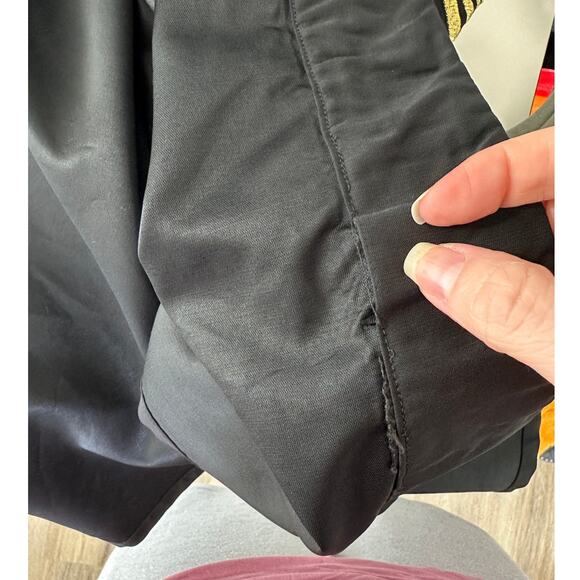 Versace Belted Gold Embroidered Black Wool Blend Kimono Jacket M - Picture 14 of 14